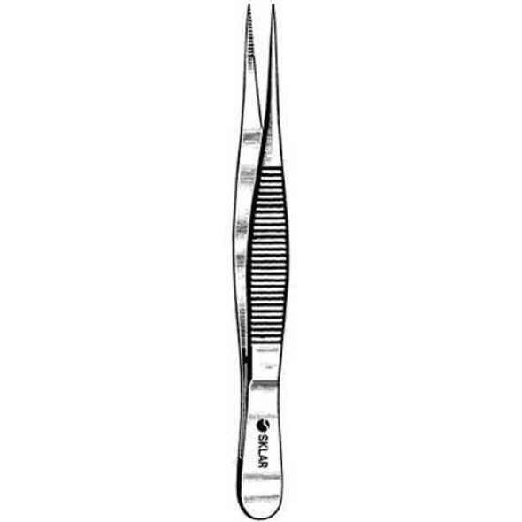 Splinter Forceps Sklar® 4-1/2 Inch Length Surgical Grade Stainless Steel NonSterile NonLocking Thumb Handle Straight 19-3045 Pack of 1 19-3045 Sklar® 157548_EA