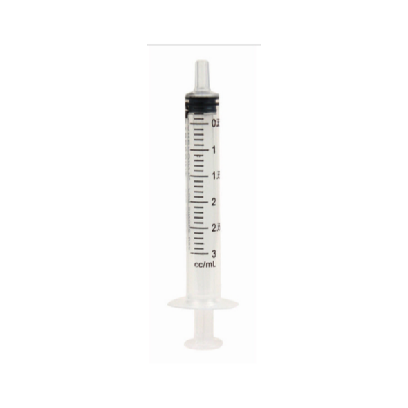 General Purpose Syringe CarePoint 1 mL Luer Lock Tip Without Safety 04-0001 Case of 3600
