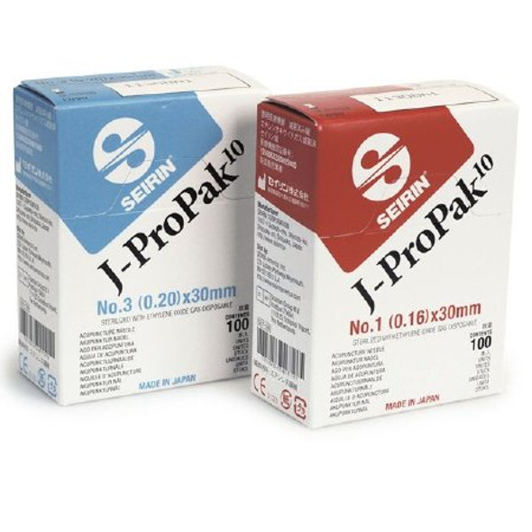 Acupuncture Needle Seirin® J-ProPak® 10 1 Japanese Gauge 30 mm Length J-Type SJ10.16X30 Box/100