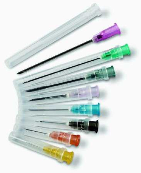 Hypodermic Needle HSW Fine-Ject® 2 Inch Length 18 Gauge Thin Wall Without Safety NH182 Box of 100 NH182 HSW Fine-Ject® 802438_BX