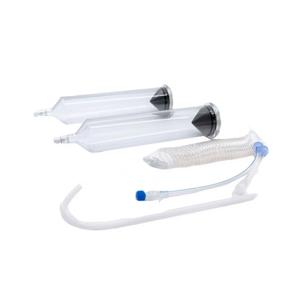 CT Angiography Dual Syringe Kit FastLoad™ 60 Inch Tubing with Check Valve 2 x 200 mL 017355 Case of 20