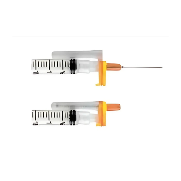 Safety Hypodermic Needle EasyPoint® 1 Inch Length 25 Gauge Regular Wall Retractable Safety Needle 85211 Case of 400