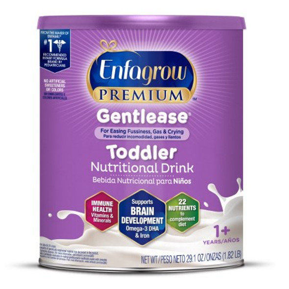 Pediatric Oral Supplement Enfagrow®Premium Gentlease® Toddler Unflavored 29.1 oz. Can Powder Calories 185101 Case/4