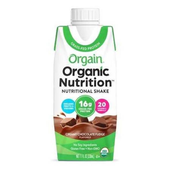 Oral Supplement Orgain® Organic Nutritional Shake Creamy Chocolate Fudge Flavor Liquid 11 oz. Carton 851770003285 Pack of 1 851770003285 Orgain® Organic Nutritional Shake 1175951_EA