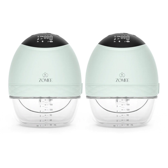 Double Hands-Free Wearable Breast Pump Zomee Fit ZFHF Case of 10