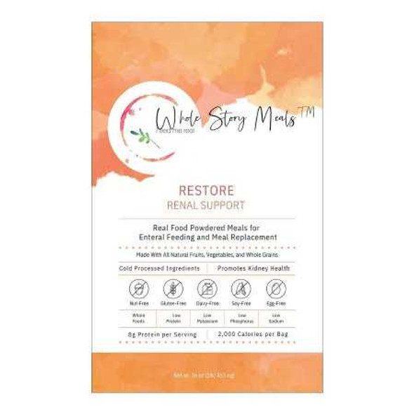 Oral Supplement Restore Renal Support Unflavored Powder 16 oz. Pouch 9125 Case of 30 9125 Restore Renal Support 1223930_CS