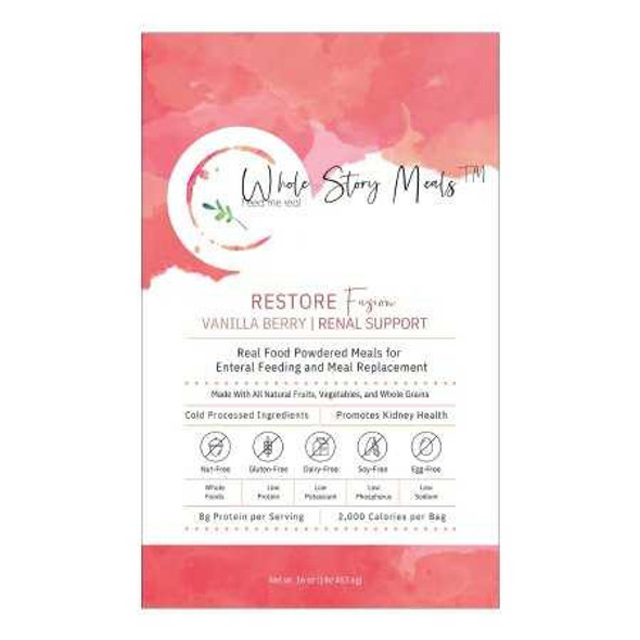 Oral Supplement Restore Fusion Renal Support Vanilla Berry Flavor Powder 16 oz. Pouch 9126 Pack of 1 9126 Restore Fusion Renal Support 1223931_EA