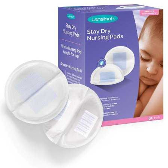 Nursing Pad Lansinoh® Stay Dry One Size Disposable 20265 Box of 60 20265 Lansinoh® Stay Dry 1230849_BX