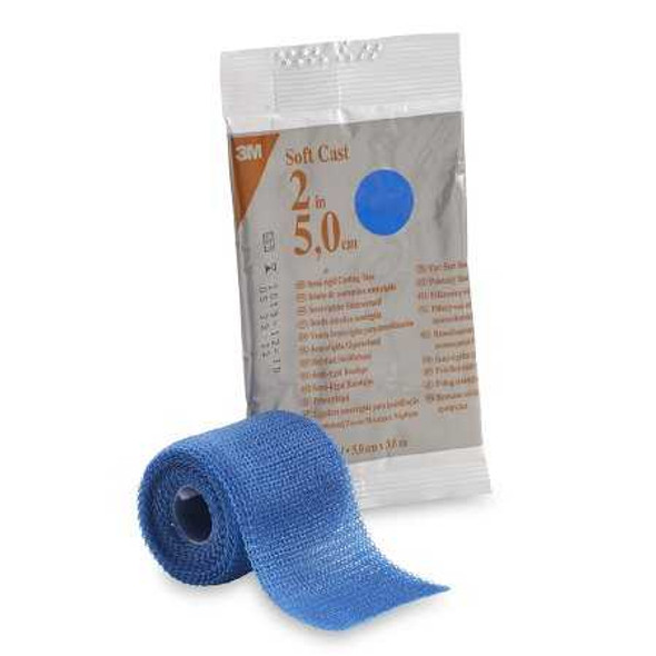 Cast Tape 3M™ Scotchcast™ Soft Cast 2 Inch x 12 Foot Fiberglass Blue 82102B Case of 10 82102B 3M™ Scotchcast™ Soft Cast 447728_CS