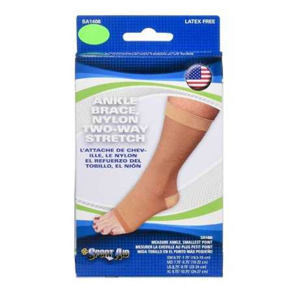 Ankle Support Sportaid Medium Pull-On Foot SA1406 MED Pack of 1 SA1406 MED Sportaid 793430_EA