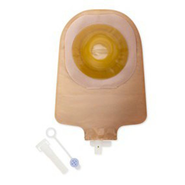 Urostomy Pouch Premier™ One-Piece System 9 Inch Length Convex, Pre-Cut Drainable 8496 Box/5