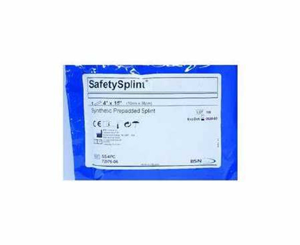 Padded Precut Splint SafetySplint™ 4 x 15 Inch Fiberglass White SS-4PC Box of 15 SS-4PC SafetySplint™ 447577_BX