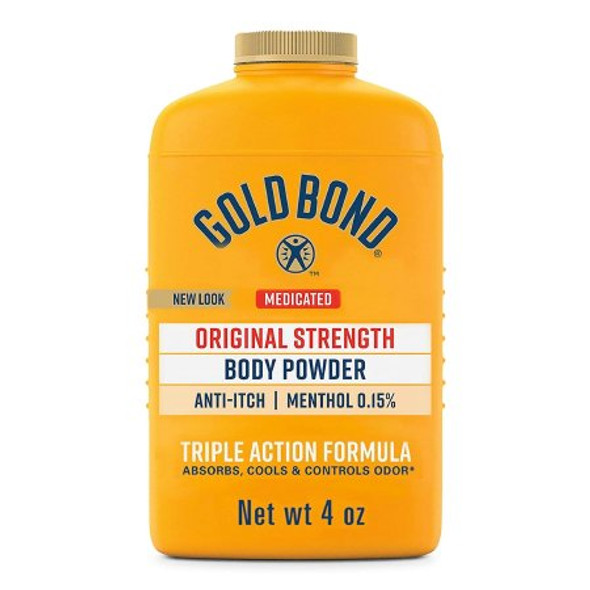 Body Powder Gold Bond® Medicated Original Strength 4 oz. Menthol Scent Shaker Bottle Menthol 04116701046 Each/1