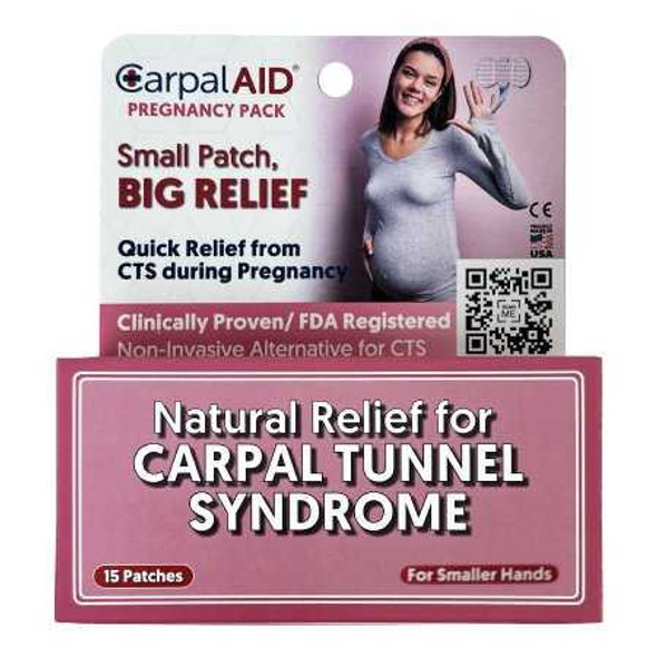 Hand-Based Carpal Tunnel Support Carpal AID® Patch Pregcy Plastic One Size Clear Small SMP15PK Pack of 15 SMP15PK Carpal AID® Patch Pregcy 1233612_PK
