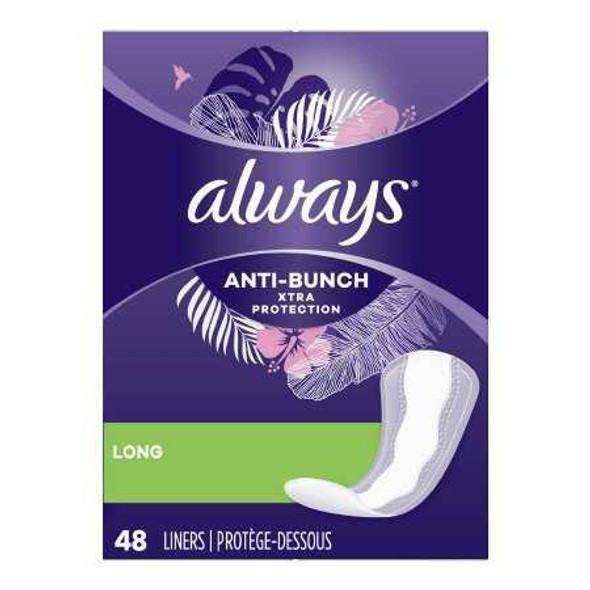 Feminine Pad Always® Anti-Bunch X-Tra Protection Regular Absorbency 03077202267 Box of 48 03077202267 Always® Anti-Bunch X-Tra Protection 1232988_BX