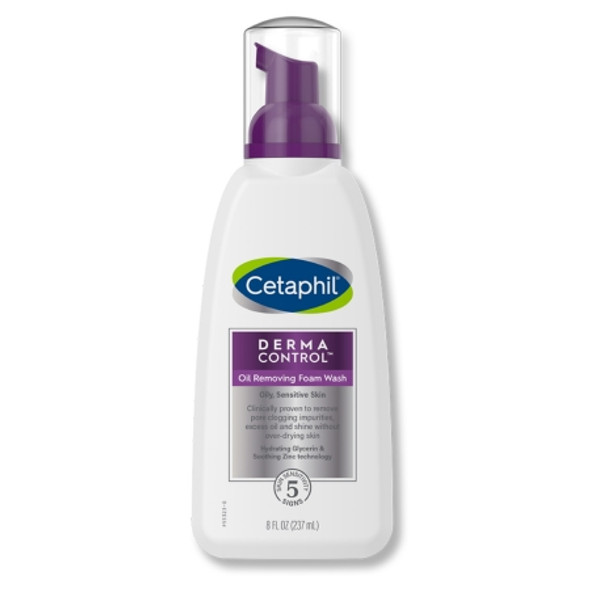 Facial Cleanser Cetaphil® Derma Control™ Oil Removing Foaming 8 oz. Pump Bottle Gentle Scent 30299393118 Each/1