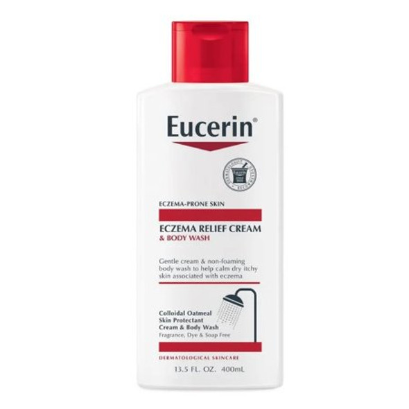 Body Wash Eucerin® Eczema Relief Cream 13.5 oz. Bottle Unscented 07214002603 Each/1