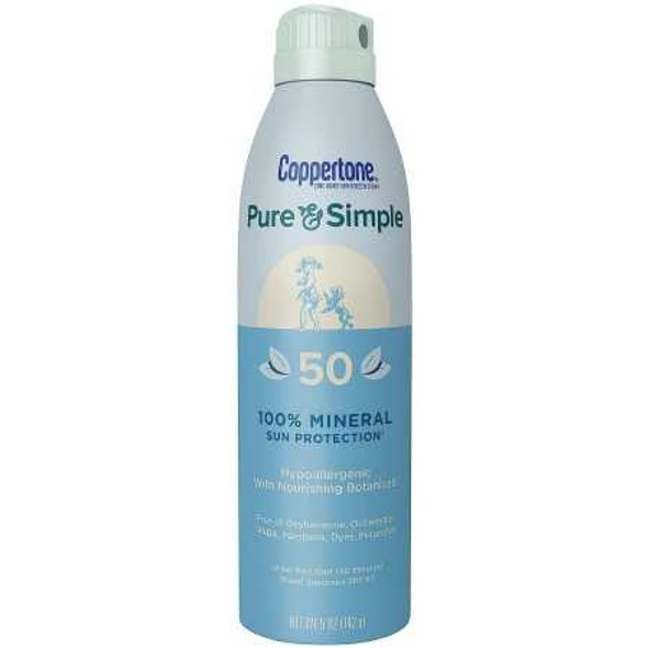 Sunscreen Coppertone® Pure and Simple SPF 50 Lotion 6 oz. Bottle 07214002883 Pack of 1 07214002883 Coppertone® Pure and Simple 1231879_EA