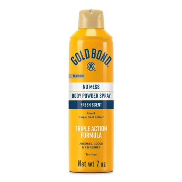 Body Powder Spray Gold Bond® No Mess 7 oz. Fresh Scent Aerosol Can 04116701314 Each/1