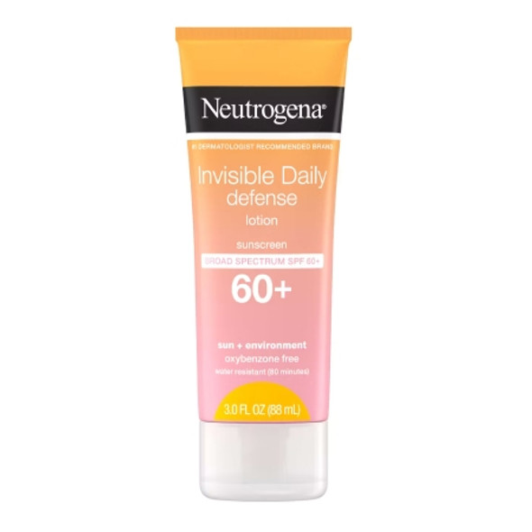 Sunscreen Neutrogena® Invisible Daily Defense SPF 60 Lotion 3 oz. Tube 69968066103 Each/1