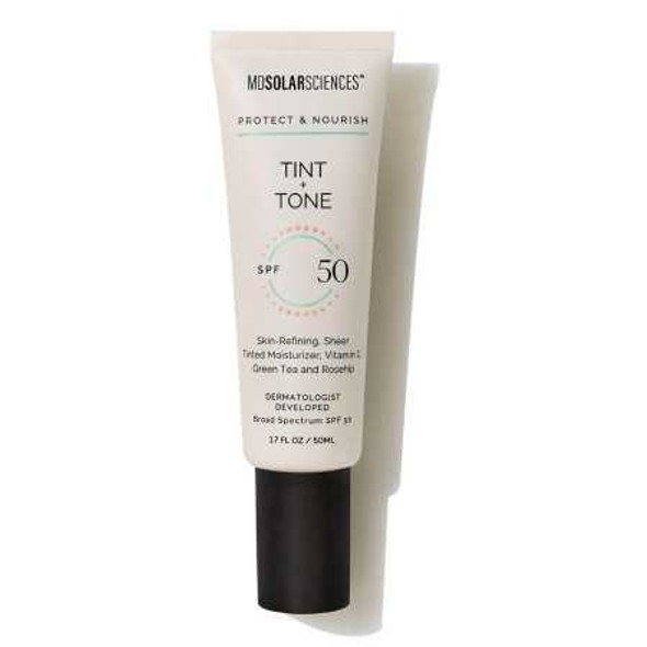 Facial Moisturizer with Sunscreen MDSolarsciences™ Tint + Tone SPF 50 1.7 oz. Tube Scented Cream 158001 Case of 24 158001 MDSolarsciences™ Tint + Tone SPF 50 1235331_CS