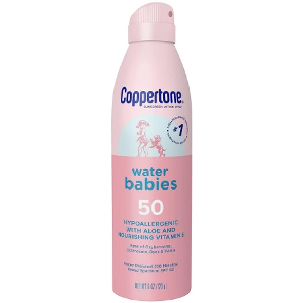 Sunscreen Coppertone® Water Babies SPF 50 Liquid 6 oz. Aerosol Can 07214002717 Each/1