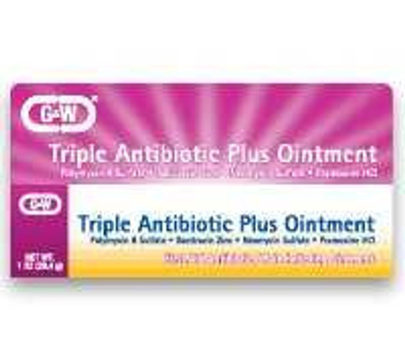 First Aid Antibiotic with Pain Relief G & W® Ointment 30 Gram Tube 00713062231 Pack of 1 00713062231 G & W® 779240_EA