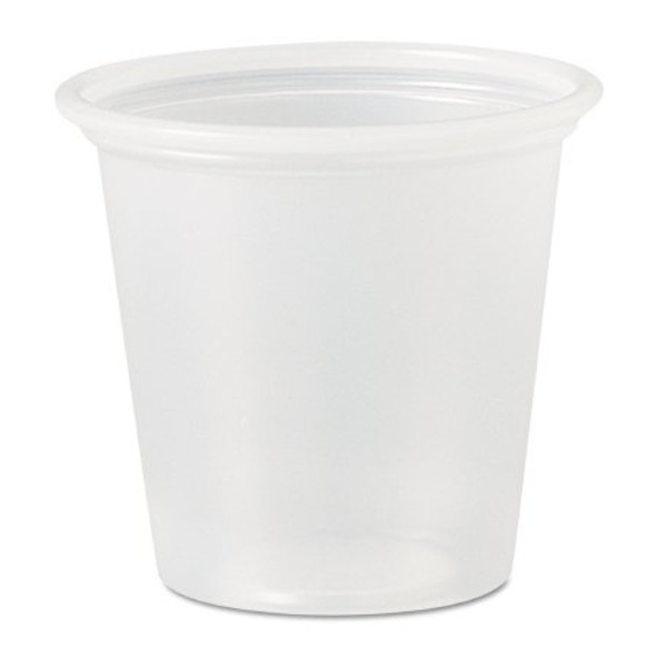Souffle Cup Solo® 1.25 oz. Clear Plastic Disposable P125N Sleeve/250
