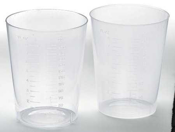 Graduated Drinking Cup 9 oz. Clear Plastic Disposable DYND80450 Pack of 1 DYND80450 MEDLINE 277730_PK