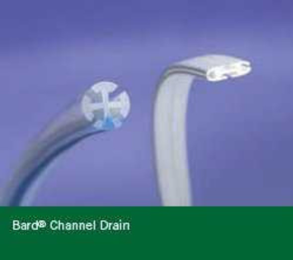 Wound Drain Tube Bard® Silicone Fluted Style 15 Fr. Size Round Type 072228 Case of 10 072228 Bard® 501219_CS