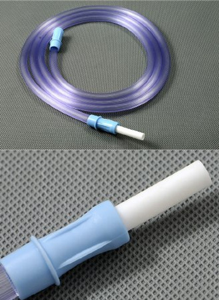 Suction Tubing AMSure® Non-Conductive NonConductive PVC 1/4 Inch I.D. 20 Foot Length Sterile Tube to Tube Connector AS828 Case/20