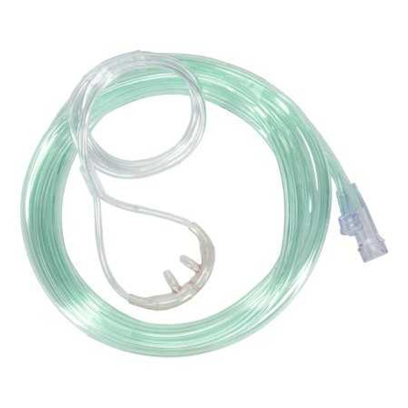 ETCO2 Nasal Sampling Cannula with O2 Delivery One Nare O2 / One Nare Sampled Salter-Style® Adult Curved Prong / NonFlared Tip 4707-10-10-25 Case of 25 4707-10-10-25 Salter-Style® 940464_CS