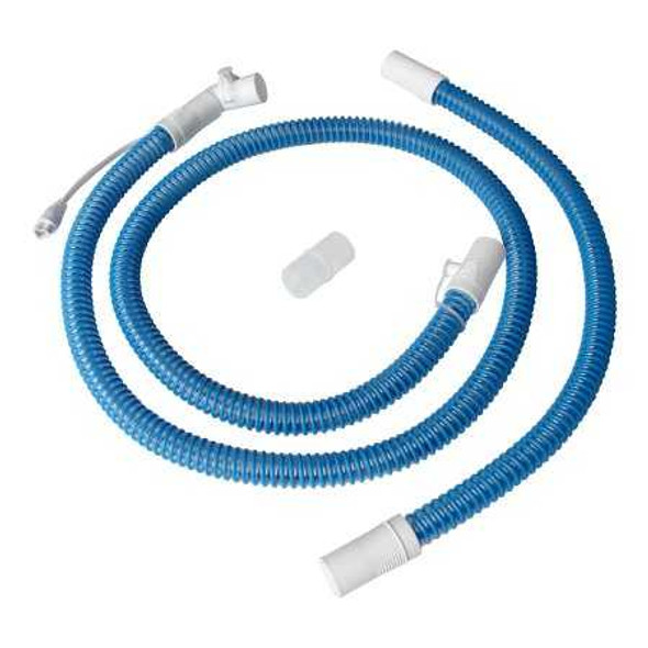 Sunset Healthcare Ventilator Circuit Corrugated Tube 60 Inch Tube Single Limb Adult Without Breathing Bag Single Use Passive Wire Circuit VC1114 Pack of 1 VC1114 Sunset Healthcare 1205231_EA
