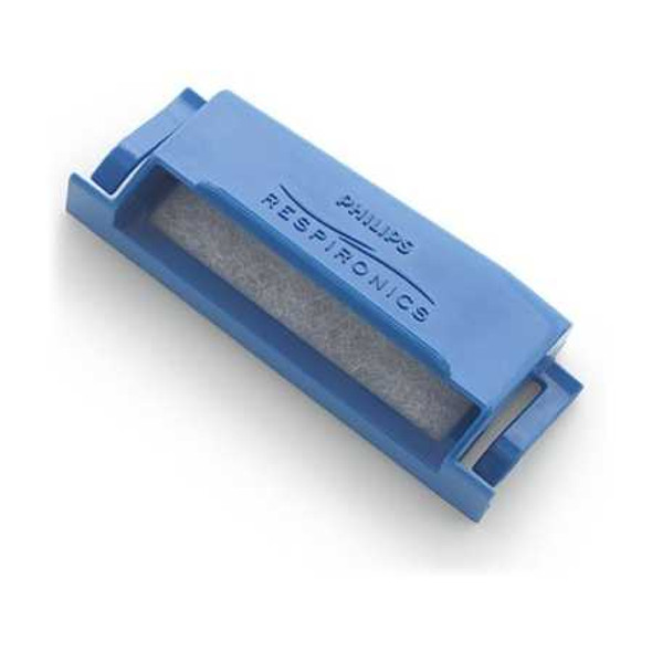 CPAP Filter Respironics® Foam / Pollen Reusable 1 per Pack Blue / White With Frame 1122446 Pack of 1 1122446 Respironics® 1026309_EA