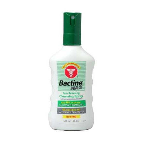 Pain Relieving Antiseptic Bactine® MAX Cleansing Spray Topical Liquid 5 oz. Spray Bottle 36519781115 Pack of 1 36519781115 Bactine® MAX Cleansing Spray 1206938_EA