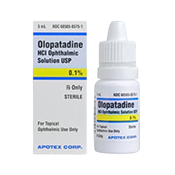 Olopatadine HCl 0.1% Solution Dropper Bottle 5 mL 58602000640 Pack of 1
