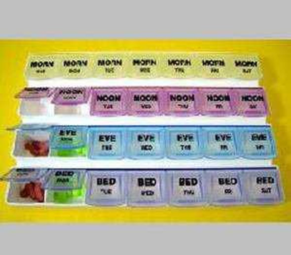 Pill Organizer Mediplanner® 7 Day 4 Dose 70069L Pack of 1 70069L Mediplanner® 729134_EA