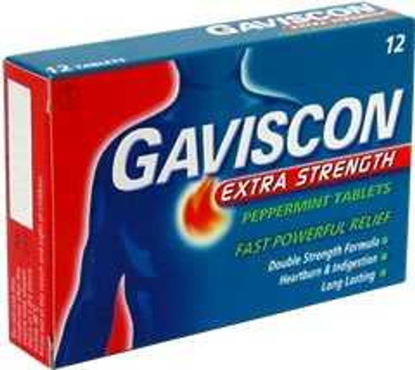 Pain Relief Gaviscon® 160 mg - 105 mg Strength Aluminum Hydroxide / Magnesium Carbonate Tablet 100 per Bottle 00135009826 Bottle of 1 00135009826 Gaviscon® 563654_BT