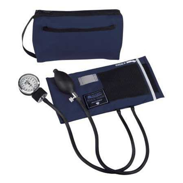 Aneroid Sphygmomanometer with Cuff Mabis Nylon Cuff Palm Aneroid 01-160-241 Pack of 1 01-160-241 Mabis 1237840_EA