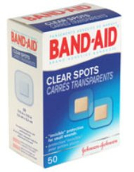 Adhesive Spot Bandage Band-Aid® 7/8 X 7/8 Inch Plastic Round Clear Sterile 38137004708 Box/1