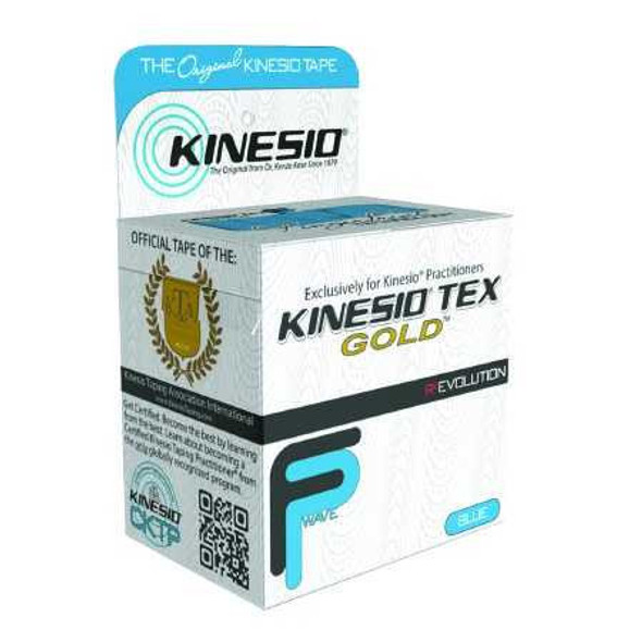 Kinesiology Tape Kinesio® Tex Gold™ FP Blue 2 Inch x 5-1/2 Yard Cotton NonSterile 24-4871 Roll of 1 24-4871 Kinesio® Tex Gold™ FP 989853_RL