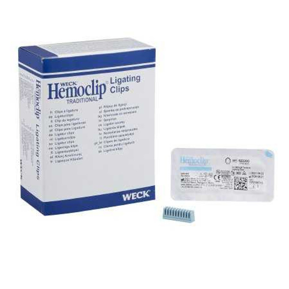 Traditional Style Ligating Clip Hemoclip® Tantalum Medium Blue Clip 10 Clips 523300 CR/1 523300 Hemoclip® 417083_CR