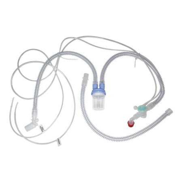 Ventilator Circuit Corrugated Tube 72 Inch Tube Dual Limb Pediatric Without Breathing Bag Single Patient Use Active Ventilator Circuit VC1001P Case of 30 VC1001P Sunset Healthcare 1194609_CS