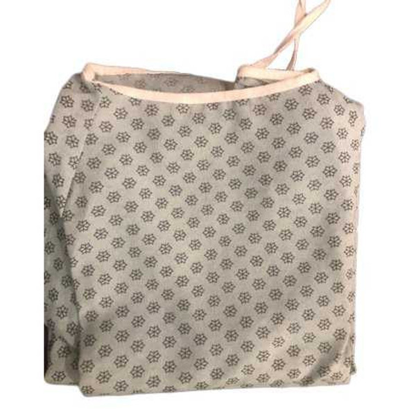 Patient Exam Gown One Size Blue Print Reusable V61-0101PT One Dozen V61-0101PT LEW JAN TEXTILE 1174258_DZ