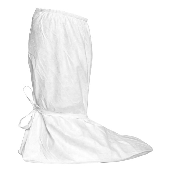 Cleanroom Boot Cover DuPont‚ Tyvek IsoClean X-Large Calf High PVC Sole White Sterile IC457SWHXL01000S Case of 100