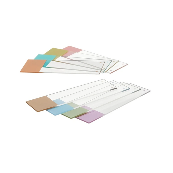 Charged Microscope Slide Colorfrost® Plus 25 x 75 mm Pink Frosted End 1255019 Pack of 144
