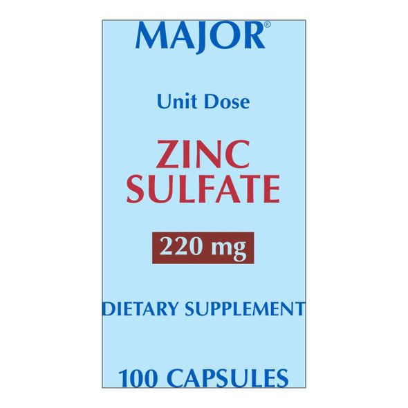 Replacement Preparation Zinc Sulfate 220 mg Strength Capsule 100 Per Box 20555004000 Box of 100