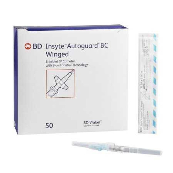 Peripheral IV Catheter Insyte™ Autoguard™ BC 22 Gauge 1 Inch Button Retracting Safety Needle 382623 Pack of 1 382623 Insyte™ Autoguard™ BC 793982_EA