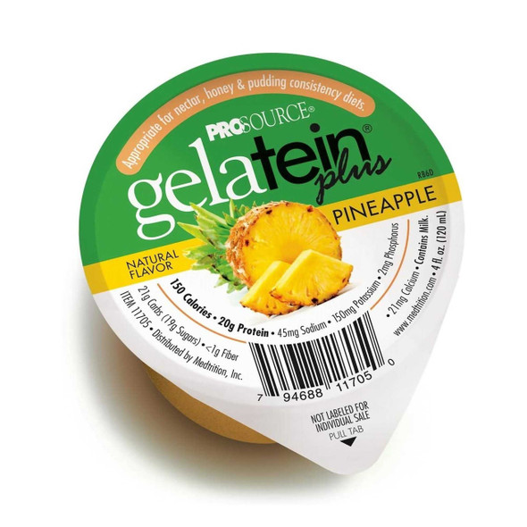 Oral Supplement gelatein plus Pineapple 4 oz. Cup Ready to Use 11705 Case of 36 11705 NATIONAL NUTRITION 1010083_EA