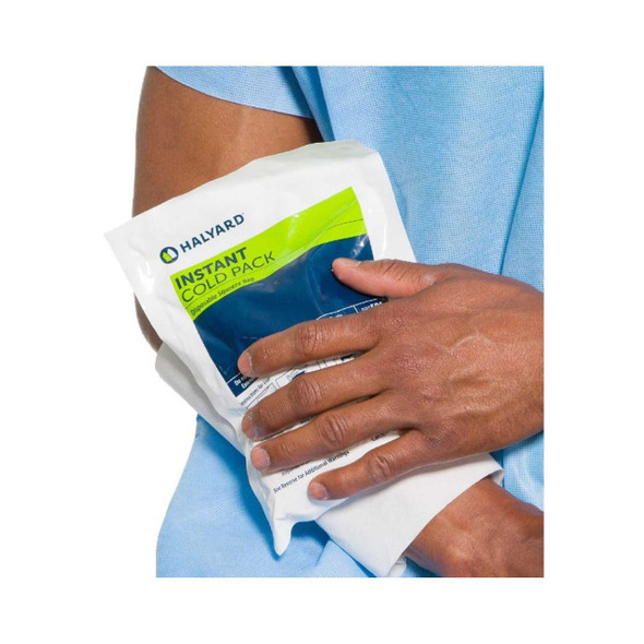 Instant Cold Pack HalyardGeneral Purpose Large 6-1/4 X 8-1/2 Inch Plastic / Ammonium Nitrate / Water Disposable 59688 Each/1 34717 O&M Halyard Inc 472378_EA